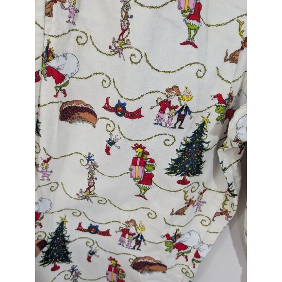 Hanna Andersson Pajamas Christmas Holiday The Grinch PJ Set Adult Size Small - Picture 13 of 14